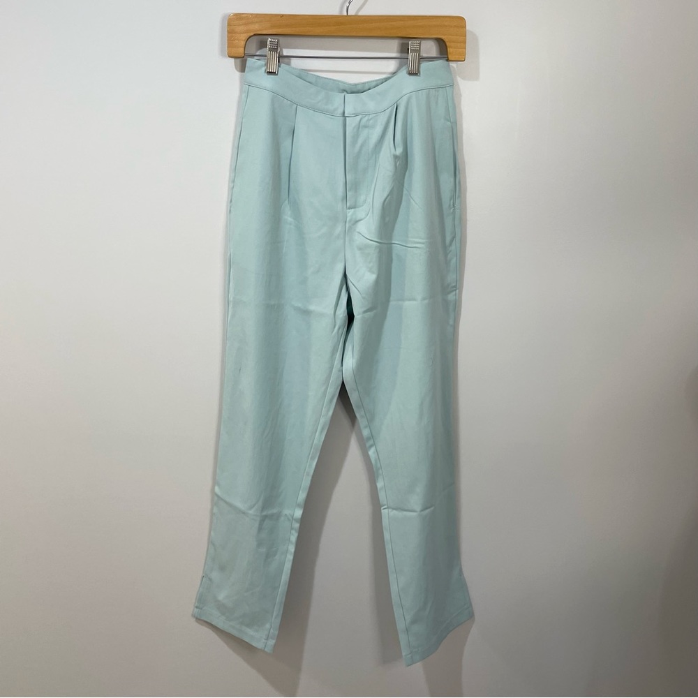 SBetro | Teal Straight Trousers